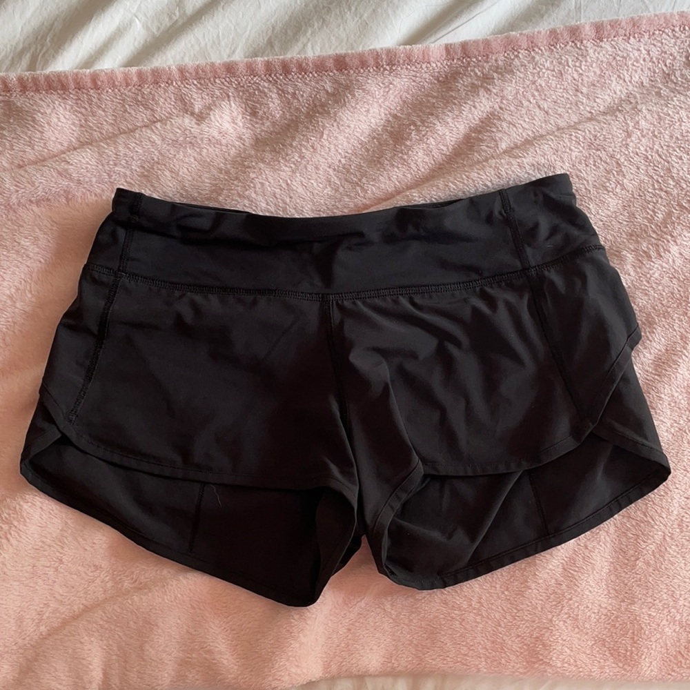 Black Lululemon Speed Shorts